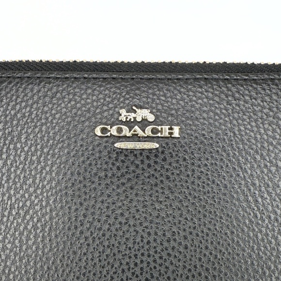 Coach Black Long Accordion Zip Wallet - Picture 2 of 16